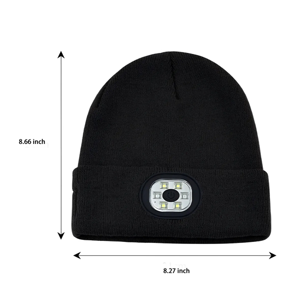 LED Light Winter Knitted Hat Cap