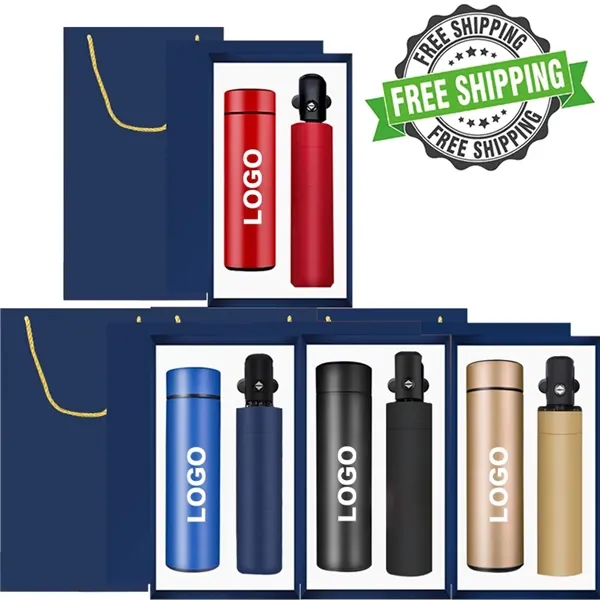 Insulated Water Bottles with Umbrella - Insulated Water Bottles with Umbrella - Image 0 of 4