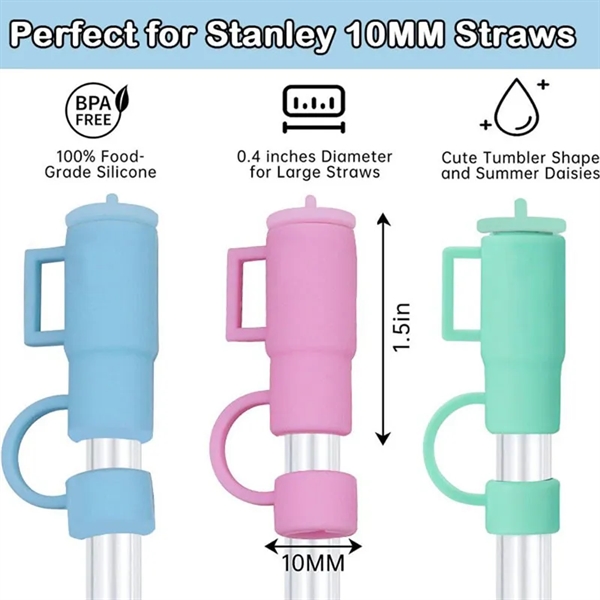 Silicone Straw Covers Cap for Stanley Water Bottles - Silicone Straw Covers Cap for Stanley Water Bottles - Image 1 of 2