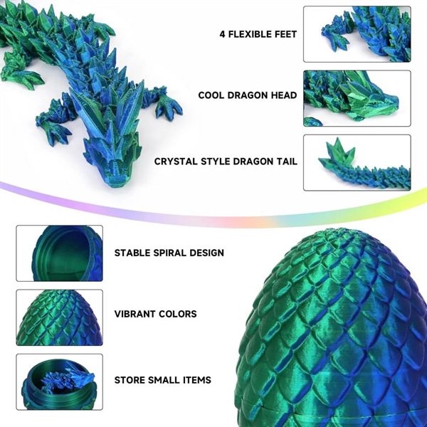 3D Printed Dragon Egg Fidget Toy - 3D Printed Dragon Egg Fidget Toy - Image 2 of 5