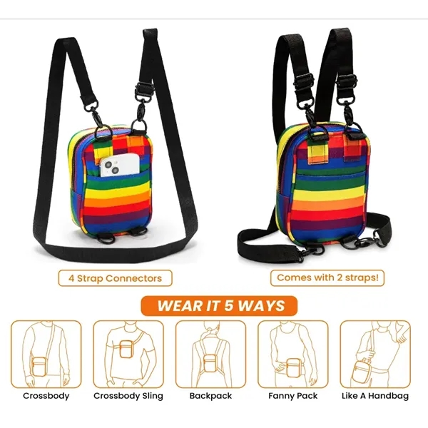 Rainbow Fanny Pack For Men And Women - Rainbow Fanny Pack For Men And Women - Image 1 of 4