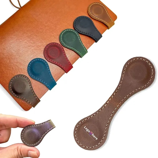 Magnetic Leather Bookmarks Book Marker Clips - Magnetic Leather Bookmarks Book Marker Clips - Image 0 of 4
