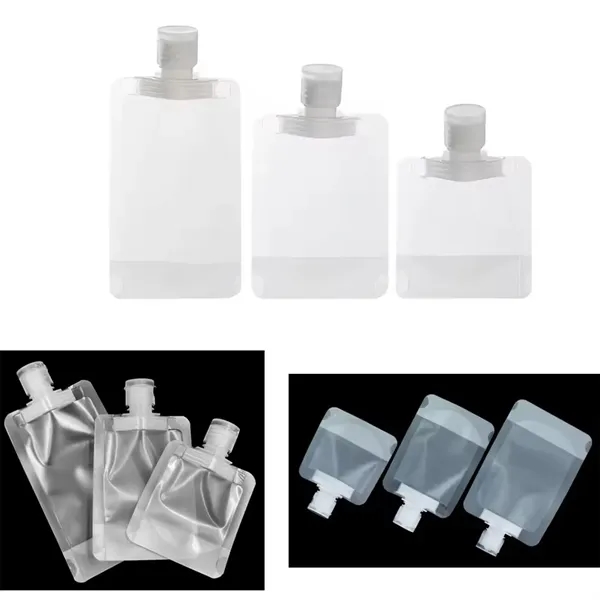 Travel Size Refillable Squeeze Toiletry Pouch Spout Bag - Travel Size Refillable Squeeze Toiletry Pouch Spout Bag - Image 2 of 2