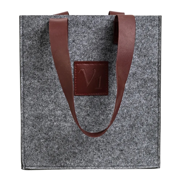 3-Bottle Felt Wine Tote - 3-Bottle Felt Wine Tote - Image 1 of 17