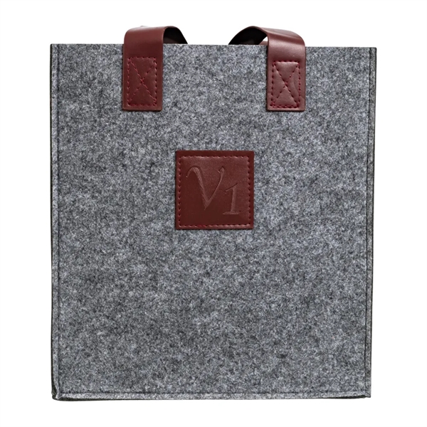 3-Bottle Felt Wine Tote - 3-Bottle Felt Wine Tote - Image 0 of 17