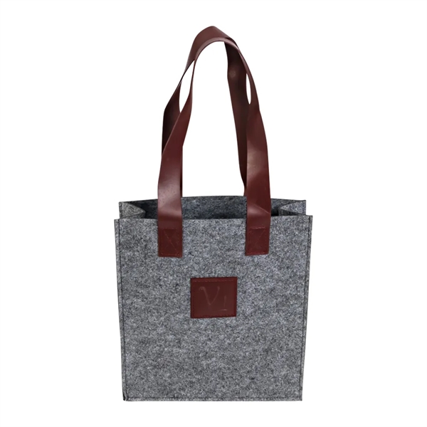 3-Bottle Felt Wine Tote - 3-Bottle Felt Wine Tote - Image 8 of 17