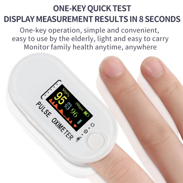 Colored Large Screen Fingertip Pulse Oximeter - Colored Large Screen Fingertip Pulse Oximeter - Image 2 of 4