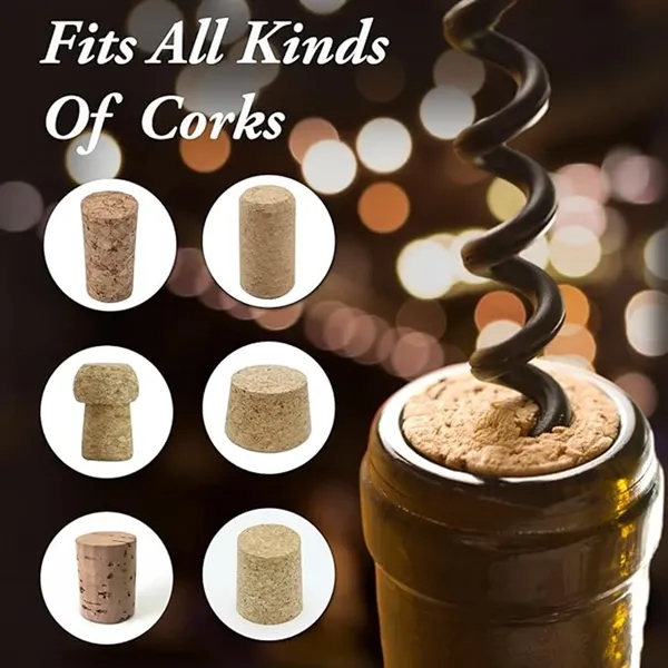 Double Hinge Waiter Corkscrew Wine Bottle Opener - Double Hinge Waiter Corkscrew Wine Bottle Opener - Image 3 of 4