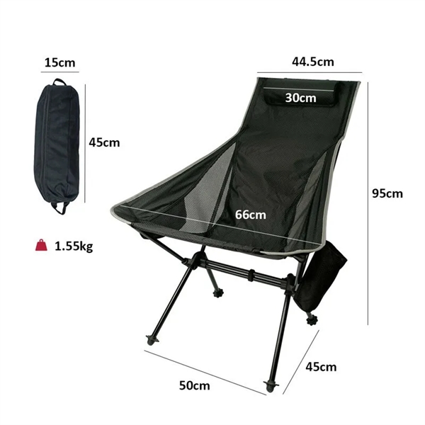 Outdoor Aluminum Alloy Camping Folding Chair - Outdoor Aluminum Alloy Camping Folding Chair - Image 4 of 5