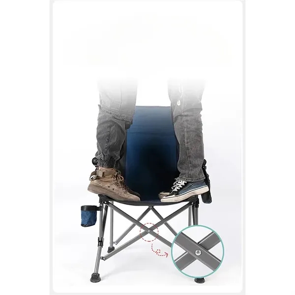 Outdoor Folding Chair Fishing Beach Backyard Armchair - Outdoor Folding Chair Fishing Beach Backyard Armchair - Image 2 of 6