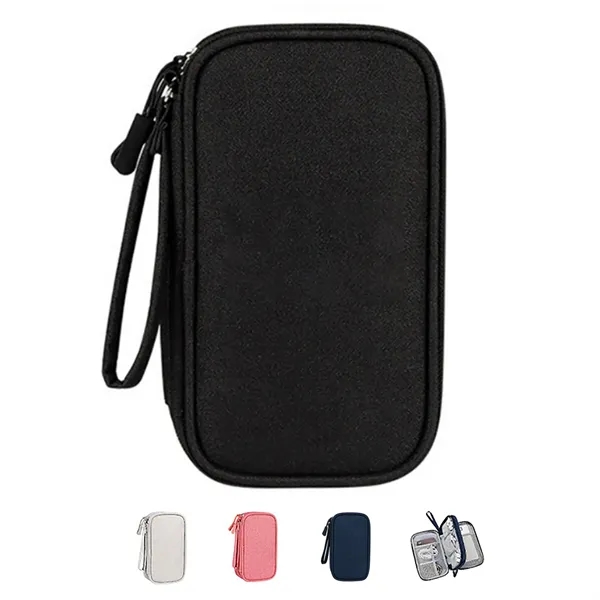 Double Layer Data Cable Storage Bag - Double Layer Data Cable Storage Bag - Image 1 of 6