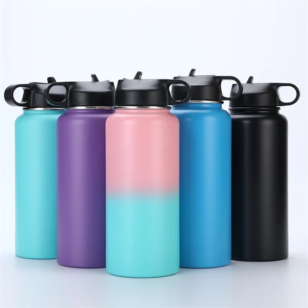 32oz. Insulated Water Bottle With Straw - 32oz. Insulated Water Bottle With Straw - Image 2 of 2