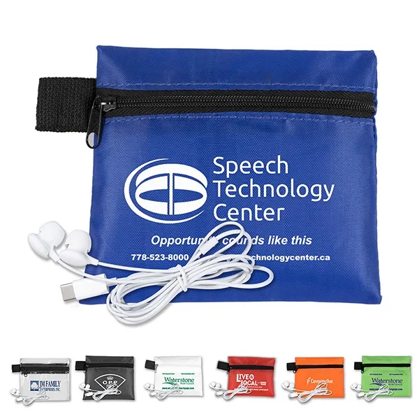 ZipTune - Mobile Tech Earbud Kit In Zipper Pouch - ZipTune - Mobile Tech Earbud Kit In Zipper Pouch - Image 0 of 23