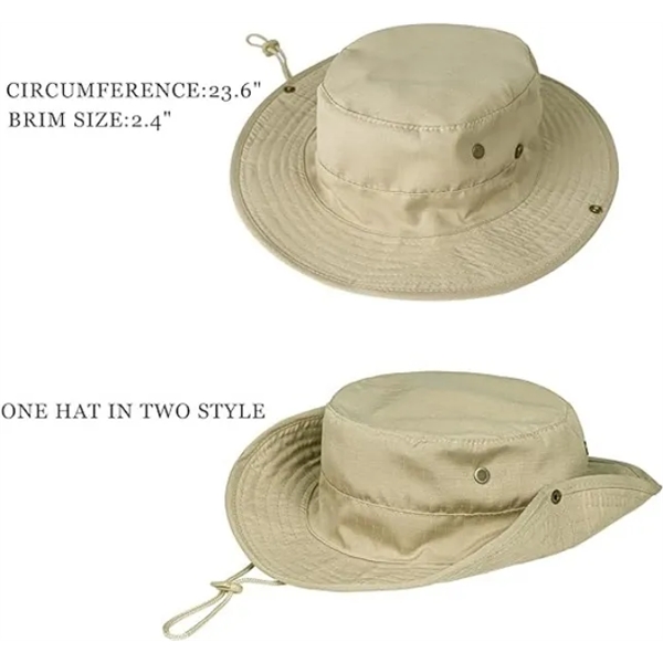 Unisex Boonie Hat Summer Travel Beach Sun Cap - Unisex Boonie Hat Summer Travel Beach Sun Cap - Image 1 of 4