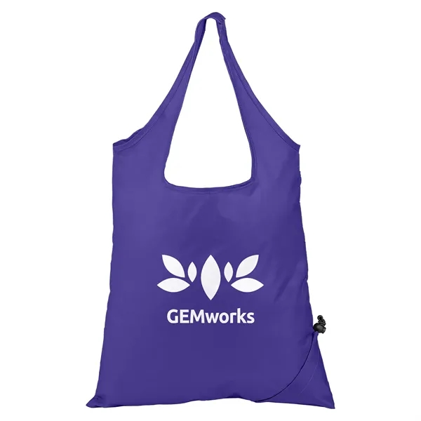 Capri - Foldaway Shopping Tote Bag - 210D Polyester - Capri - Foldaway Shopping Tote Bag - 210D Polyester - Image 3 of 9