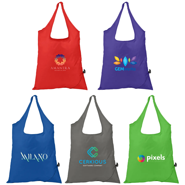 Capri Foldaway Shopping Tote Bag - 210D Polyester - ColorJet - Capri Foldaway Shopping Tote Bag - 210D Polyester - ColorJet - Image 0 of 4