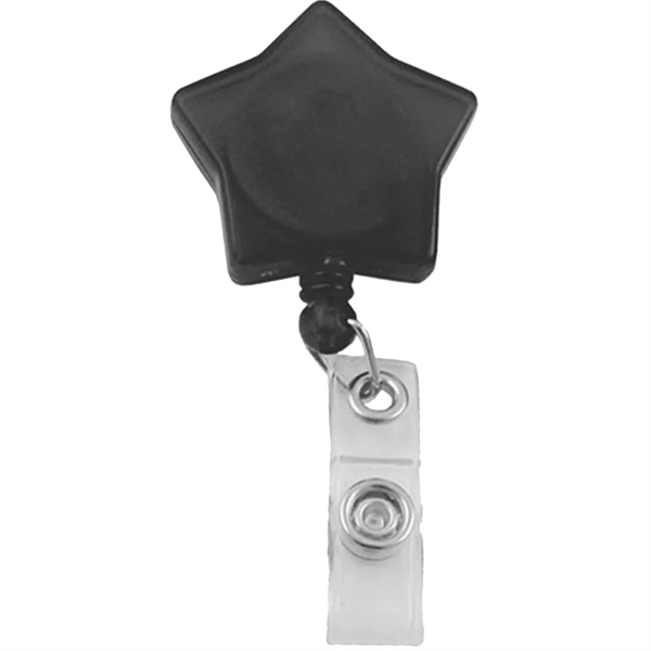 Star Shaped Retractable Badge Reel w/ Belt Clip backing - Star Shaped Retractable Badge Reel w/ Belt Clip backing - Image 5 of 10