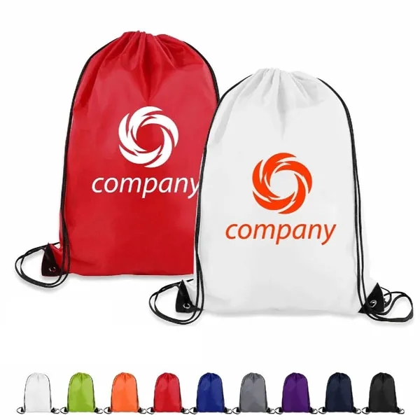 Polyester Drawstring Backpack ( 14" x 18" ) - Polyester Drawstring Backpack ( 14" x 18" ) - Image 0 of 9