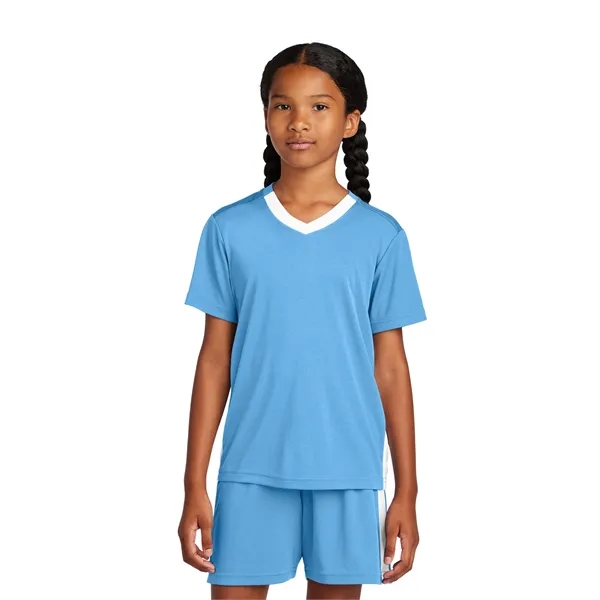 Sport-Tek Youth Competitor United V-Neck