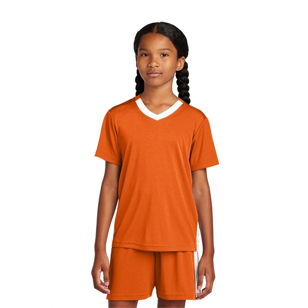 Sport-Tek Youth Competitor United V-Neck