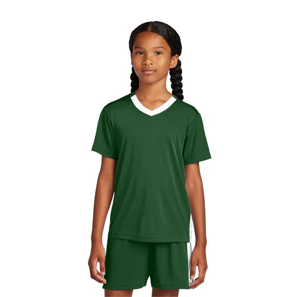 Sport-Tek Youth Competitor United V-Neck