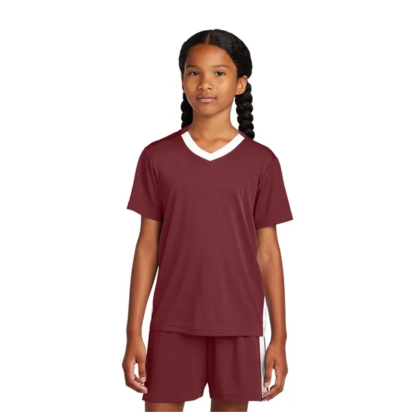 Sport-Tek Youth Competitor United V-Neck