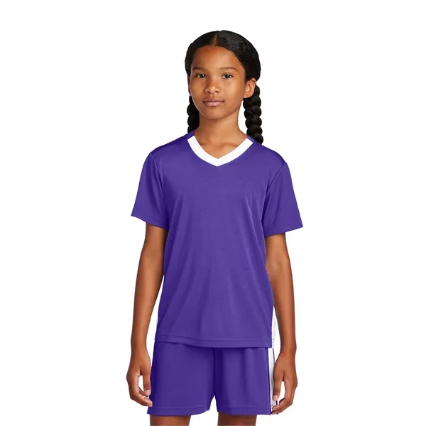 Sport-Tek Youth Competitor United V-Neck