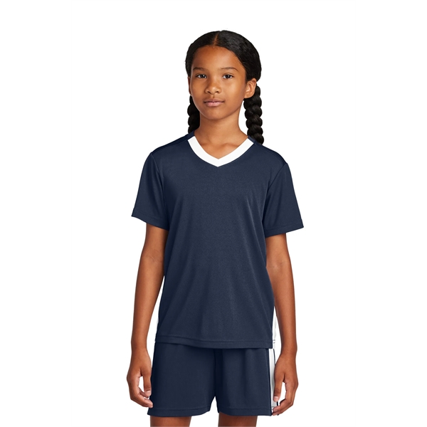 Sport-Tek Youth Competitor United V-Neck