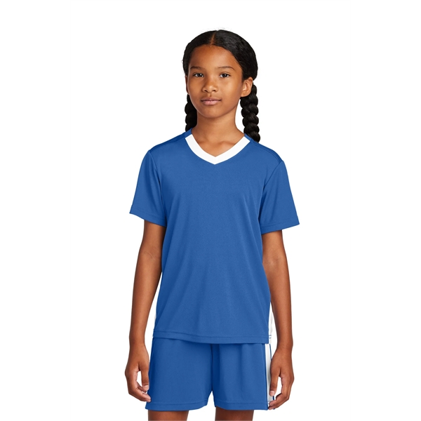 Sport-Tek Youth Competitor United V-Neck