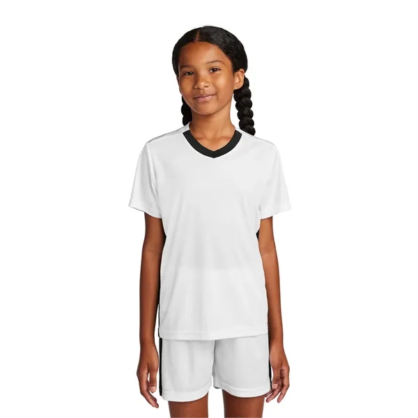 Sport-Tek Youth Competitor United V-Neck
