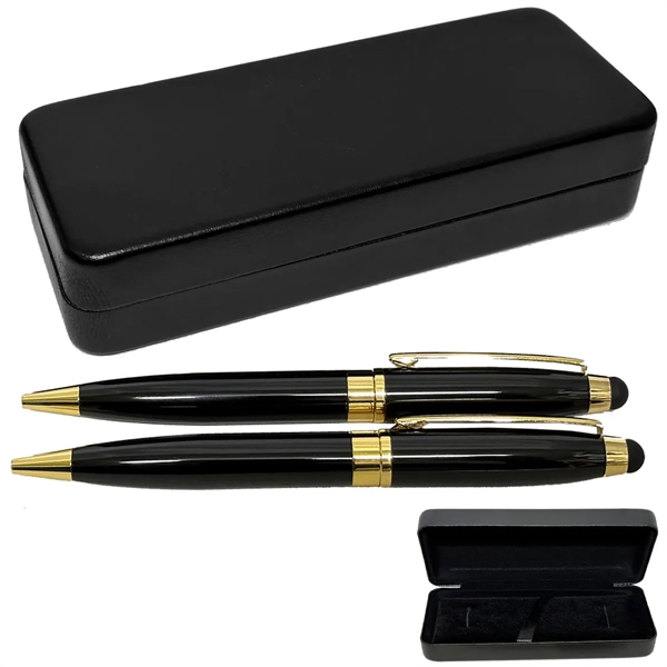 Brass Ballpoint Stylus Pen and Mechanical Pencil Box Set - Brass Ballpoint Stylus Pen and Mechanical Pencil Box Set - Image 1 of 5