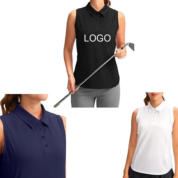 Women'S Sleeveless Golf Shirt - Women'S Sleeveless Golf Shirt - Image 0 of 3