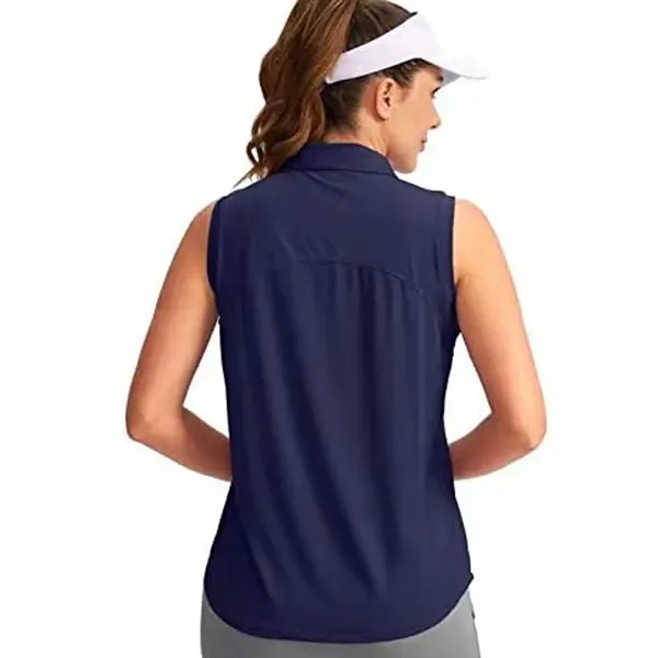 Women'S Sleeveless Golf Shirt - Women'S Sleeveless Golf Shirt - Image 3 of 3