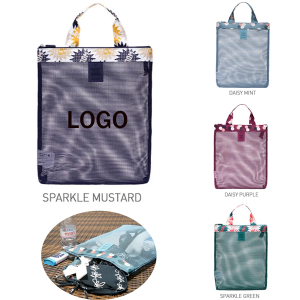 Tote Mesh Beach Bag - Tote Mesh Beach Bag - Image 0 of 3