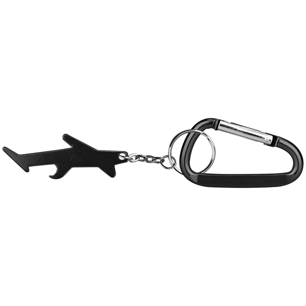 Plane / aircraft shape bottle opener keychain - Plane / aircraft shape bottle opener keychain - Image 1 of 4