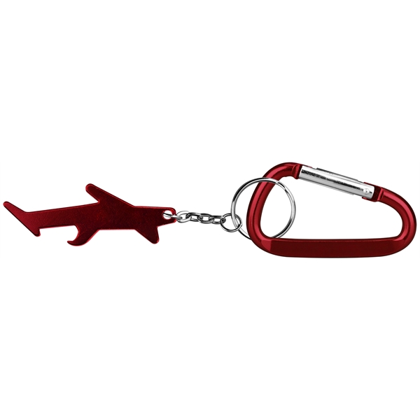 Plane / aircraft shape bottle opener keychain - Plane / aircraft shape bottle opener keychain - Image 2 of 4