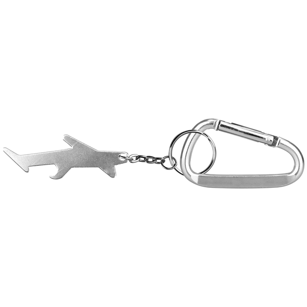 Plane / aircraft shape bottle opener keychain - Plane / aircraft shape bottle opener keychain - Image 3 of 4