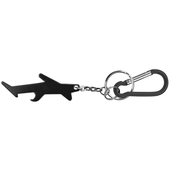 Plane / aircraft shape bottle opener keychain - Plane / aircraft shape bottle opener keychain - Image 1 of 4