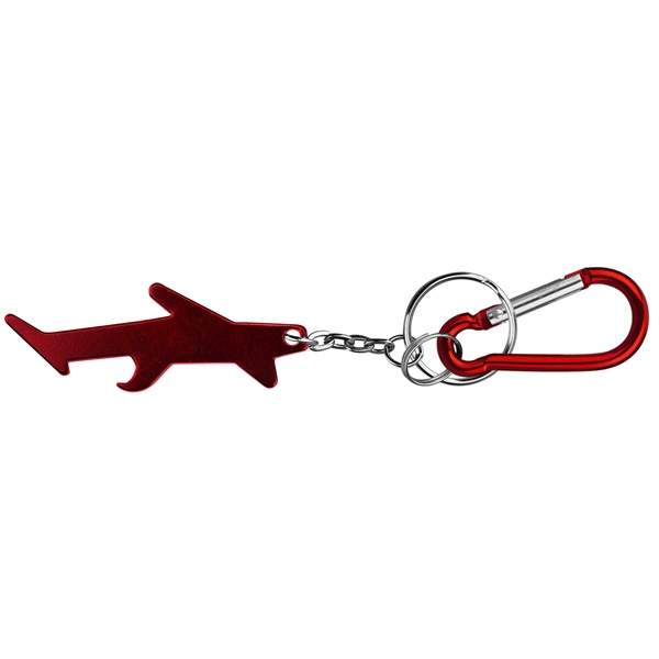 Plane / aircraft shape bottle opener keychain - Plane / aircraft shape bottle opener keychain - Image 2 of 4