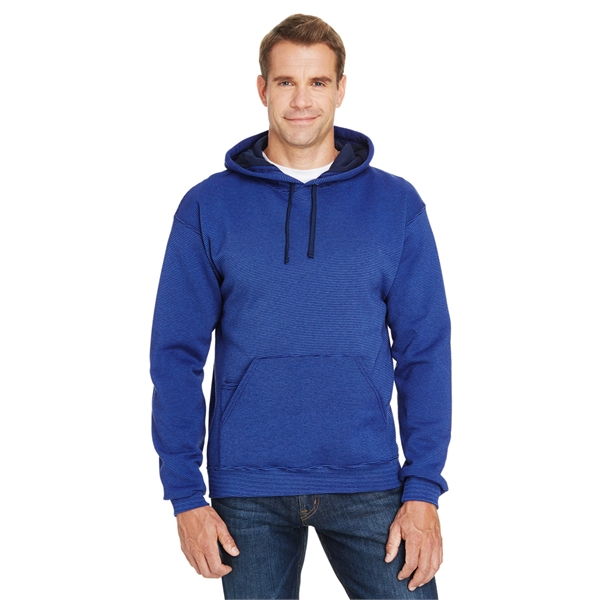 Fruit of the Loom Adult Sofspun® Striped Hooded Sweatshirt - Fruit of the Loom Adult Sofspun® Striped Hooded Sweatshirt - Image 6 of 35