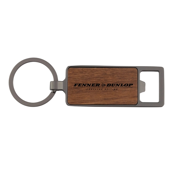 Wood Inlay Keytag with Bottle Opener - Wood Inlay Keytag with Bottle Opener - Image 3 of 9