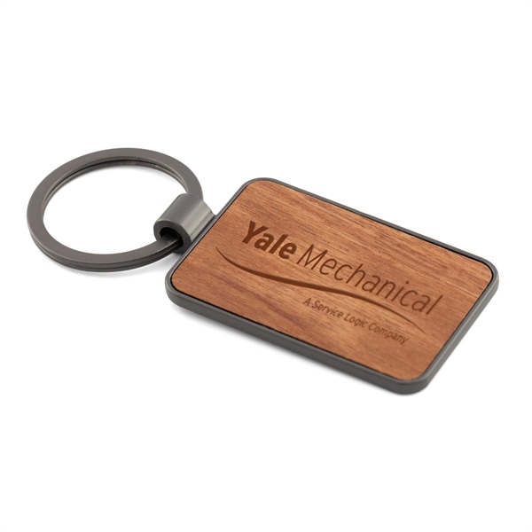 Wood Inlay Keytag Keychain - Wood Inlay Keytag Keychain - Image 5 of 12