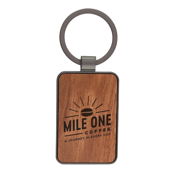 Wood Inlay Keytag Keychain - Wood Inlay Keytag Keychain - Image 8 of 12