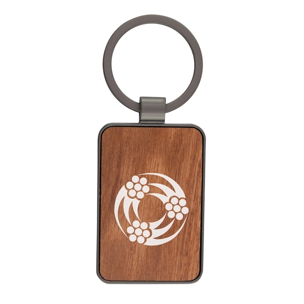 Wood Inlay Keytag Keychain - Wood Inlay Keytag Keychain - Image 10 of 12