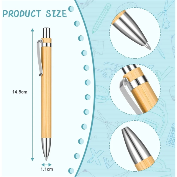 Eco-friendly Bamboo Pen Retractable Ballpoint - Eco-friendly Bamboo Pen Retractable Ballpoint - Image 1 of 2