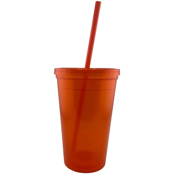 USA Made 16 oz Travel Mugs Tumbler with Lid and Straw - USA Made 16 oz Travel Mugs Tumbler with Lid and Straw - Image 3 of 6