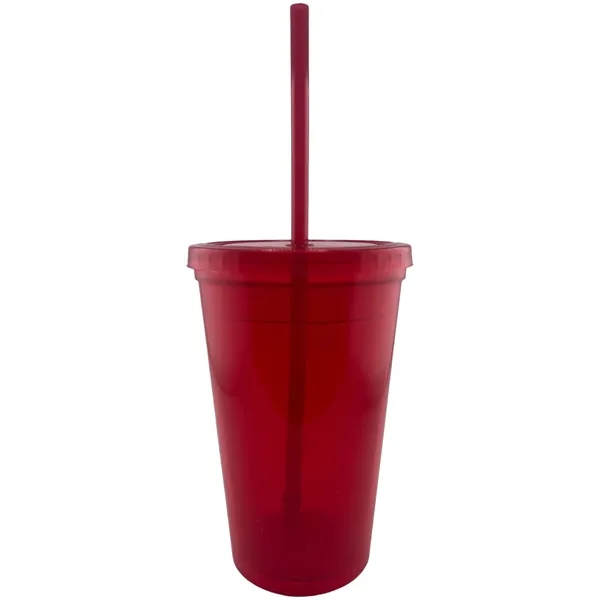 USA Made 16 oz Travel Mugs Tumbler with Lid and Straw - USA Made 16 oz Travel Mugs Tumbler with Lid and Straw - Image 5 of 6