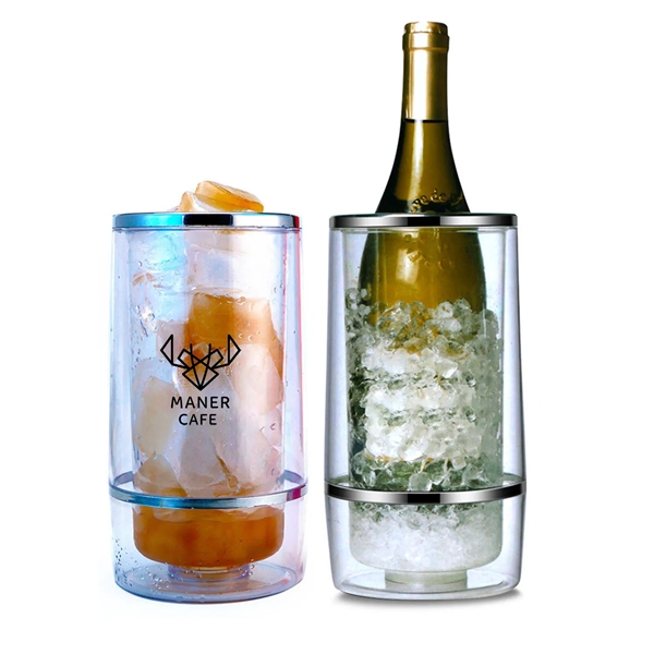 Double-Walled Bottle Cooler - Double-Walled Bottle Cooler - Image 0 of 2