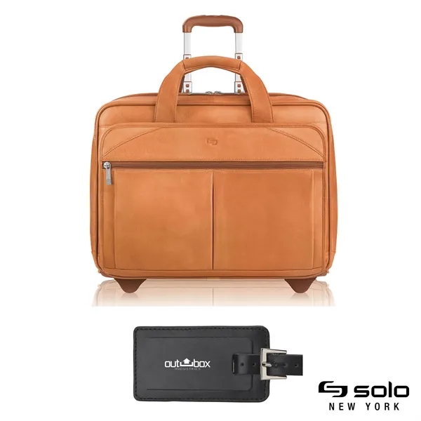 Solo New York Walker Leather Rolling Case - Solo New York Walker Leather Rolling Case - Image 2 of 4