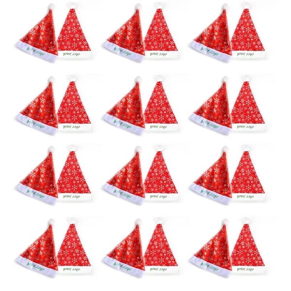 Adult & Children's Non-woven Santa Hat W/ Snowflake - Adult & Children's Non-woven Santa Hat W/ Snowflake - Image 0 of 0